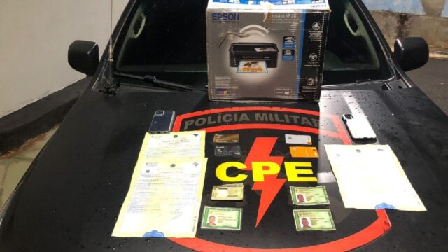 CPE prende suspeito por crimes de falsificação de documentos e receptação em Catalão