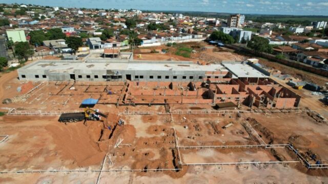 Construção do Hospital Regional de Catalão está em ritmo acelerado