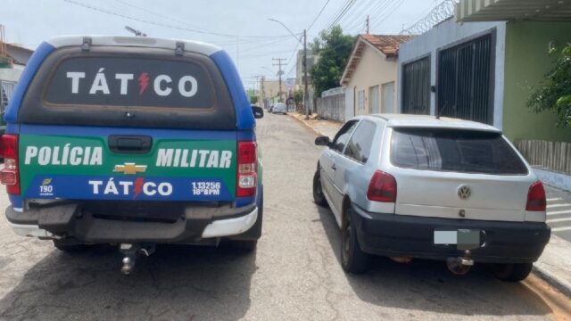 Veículo furtado por associação criminosa em Catalão é recuperado pelo Tático no bairro São João