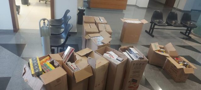 Araguari: PM apreende quatro mil maços de cigarros do Paraguai e quase R$ 9 mil em dinheiro
