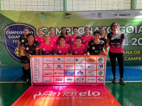 Time de futsal feminino de Catalão, Ajax/AmarElo, é vice-campeã do Campeonato Goiano de Futsal 2022