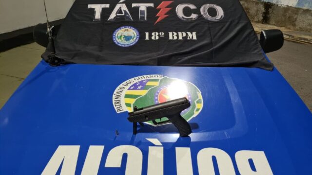 Em Catalão, homem é preso pela PM após ameaçar vítima com arma de fogo