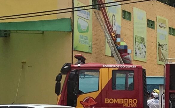 Pintor fica ferido após receber descarga elétrica, em Ipameri