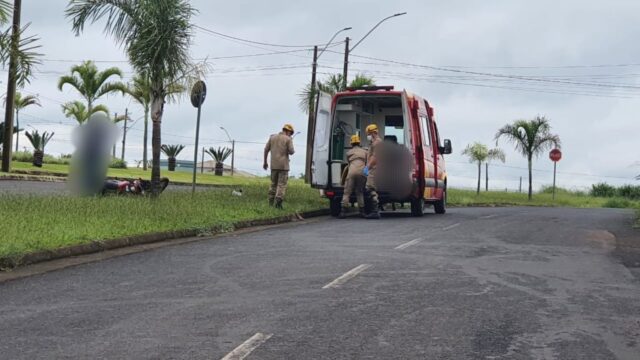 Queda de moto deixa uma pessoa ferida em Catalão