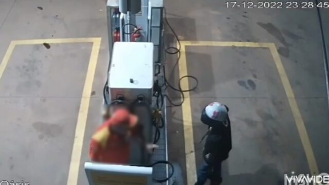 Suspeitos de assaltar posto de combustíveis são presos em flagrante em Orizona; veja vídeo