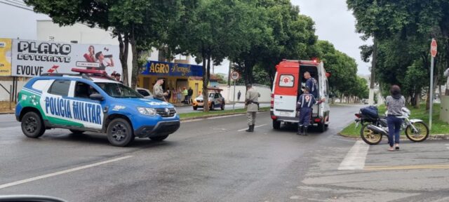 Idosa fica ferida após ser atropelada por moto no Bairro Pio Gomes, em Catalão