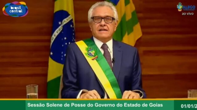 Ronaldo Caiado toma posse virtualmente para segundo mandato como governador de Goiás