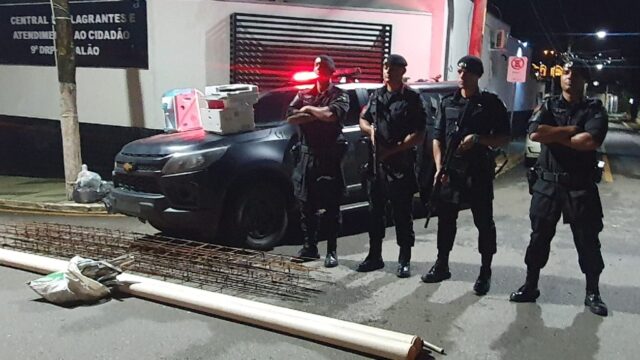 CPE prende nove indivíduos e apreende um menor por crimes de furto e receptação,  em Catalão