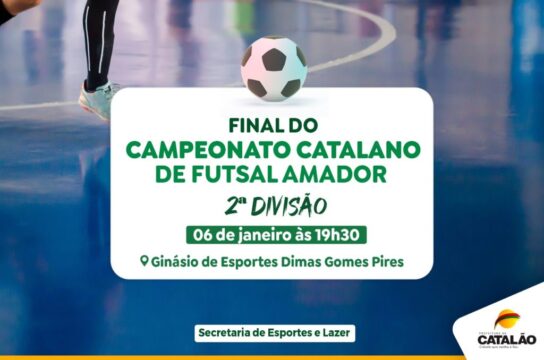 Final do Campeonato Catalano de Futsal Amador da Segunda Divisão acontece nesta sexta (06)
