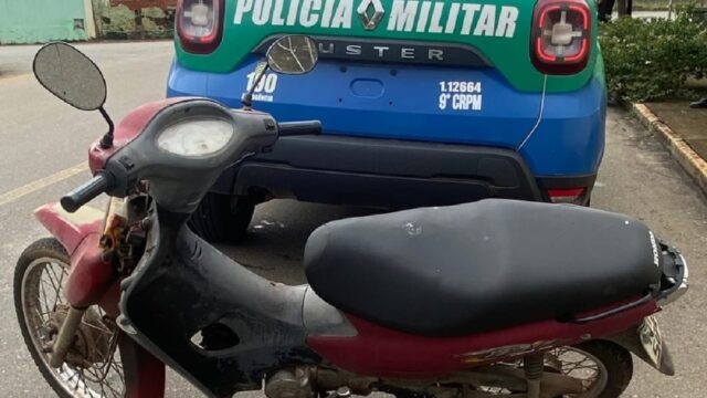 Em Catalão, PM recupera moto com restrição de furto/roubo