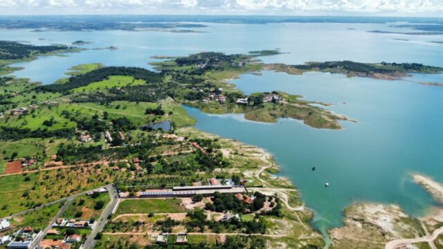 Chuvas elevam o nível do Lago Azul em 54,80% em Três Ranchos; imagens impressionam