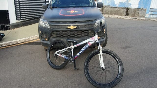Bicicleta tomada em roubo é recuperada em Catalão; assaltante e receptador foram identificados, diz PM