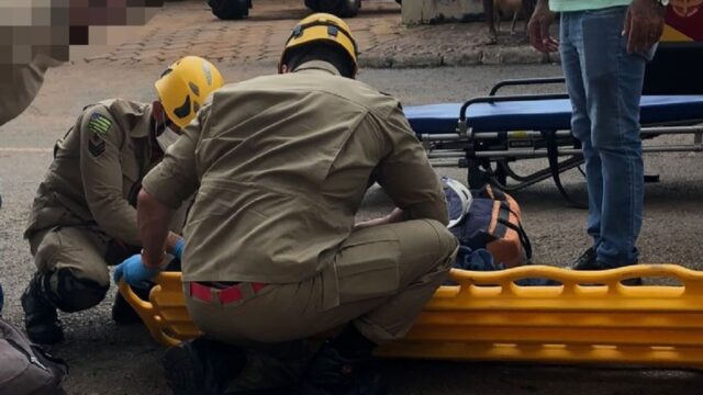 Homem fica ferido após acidente entre motocicleta e caminhonete em Nova Aurora