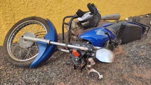 Motociclista fica gravemente ferido após sofrer queda em Catalão