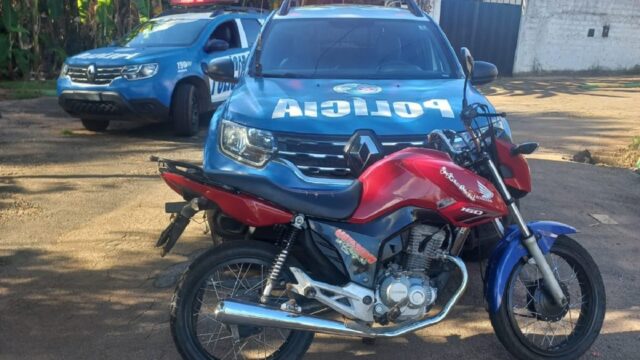 Em Catalão, PM recupera moto com restrição de furto/roubo registrado em Araguari (MG)