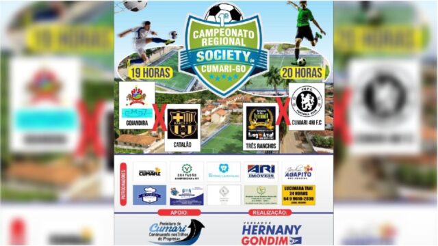 Em Cumari, 1° Campeonato Regional Society movimenta a cidade