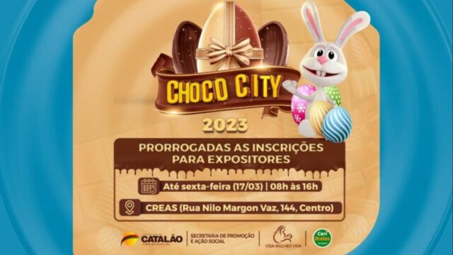 Prorrogado o prazo de inscrições para expositores da II Choco City em Catalão