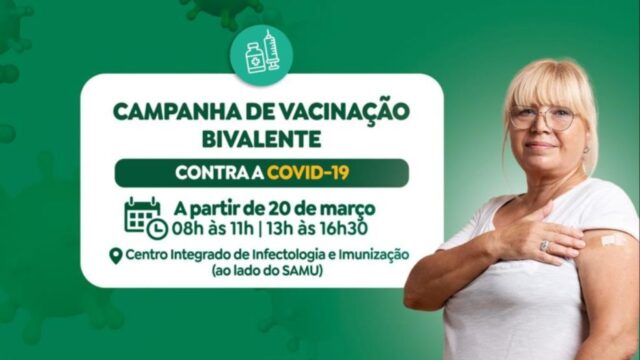 Aplicação da vacina bivalente para pessoas com 60 anos ou mais começa nesta segunda-feira (20)