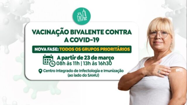 Campanha de vacinação bivalente contra a covid-19 é estendida a todos os grupos prioritários