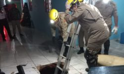 Bombeiros Militares resgatam com sucesso criança que caiu em cisterna em Itaberaí