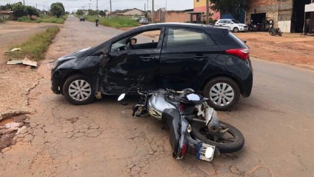 Em Caldas Novas, grave acidente é registrado e motorista foge do local