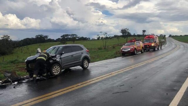Grave acidente é registrado na GO-139, próximo a Caldas Novas