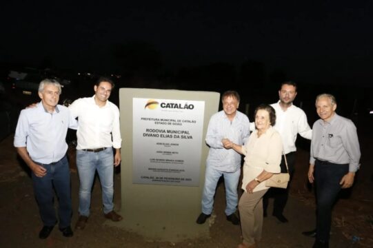 Obra de pavimentação asfáltica na Estrada da Mumbuca foi inaugurada e entregue à população em Catalão