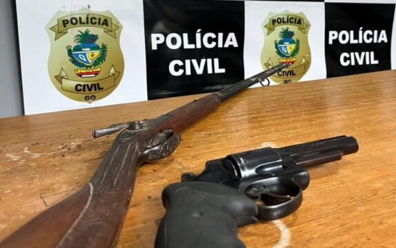 Polícia Civil de Pires do Rio prende suspeito pelos crimes de estupro de vulnerável, pelo fornecimento de bebidas alcoólicas a menores de idade e por posse ilegal de arma