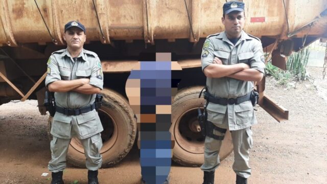 Polícia Militar prende em flagrante suspeito de furtar caminhão, em Vianópolis