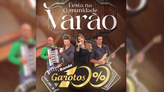Festa do Varão 2023 começa amanhã em Davinópolis, com atração principal Banda Garotos 100%