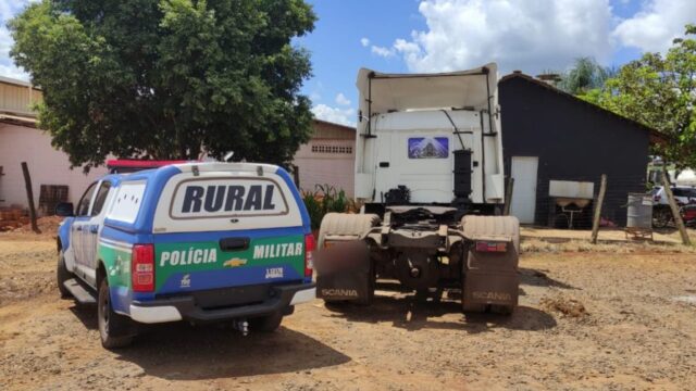 Batalhão Rural de Goiás recupera caminhão furtado em ação bem sucedida, em Catalão