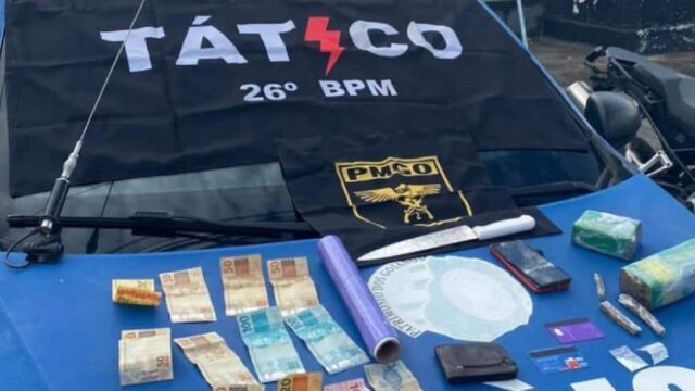 Em Caldas Novas, homem é preso suspeito de tráfico de drogas