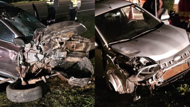 Em Catalão: Acidente com quatro veículos deixa uma pessoa ferida na BR-050 durante Operação Semana Santa