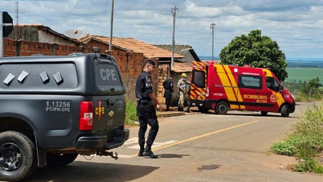 Troca de tiros com suspeito de crimes em Catalão resulta em um homem baleado pela CPE em Catalão