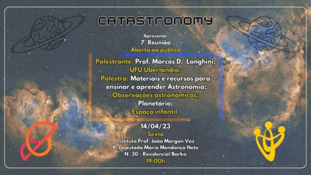 Evento de Astronomia em Catalão no dia 14/04 traz atividades educativas e observação do céu noturno