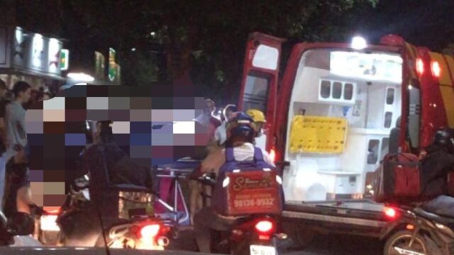 Acidente entre carro e moto deixa jovem de 18 anos ferido em Catalão