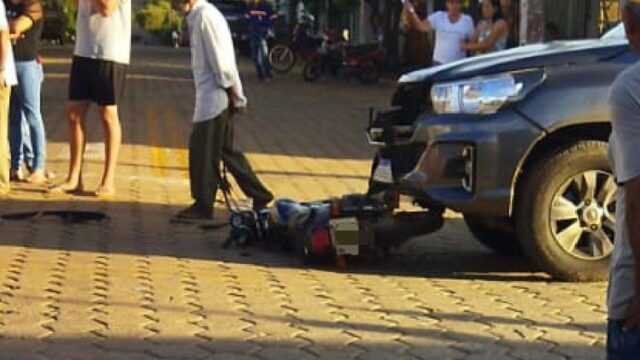 Motociclista sofre ferimentos graves em colisão com caminhonete em Davinópolis
