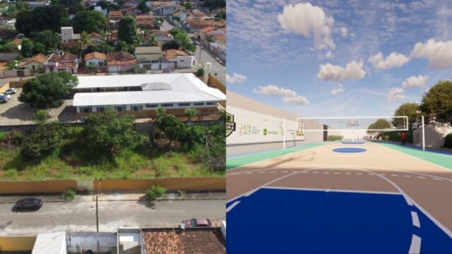 Projeto Brincando na Quadra inicia as obras para espaço poliesportivo em escola municipal de Catalão