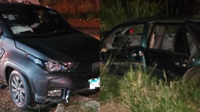 Dois veículos colidem na GO-330, próximo a cidade de Ouvidor