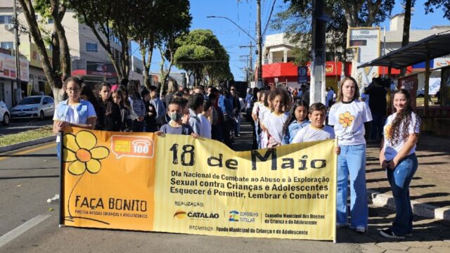Catalão promove caminhada em combate ao abuso e à exploração sexual de crianças e adolescentes