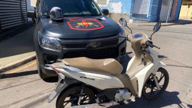 CPE recupera moto furtada no centro de Catalão