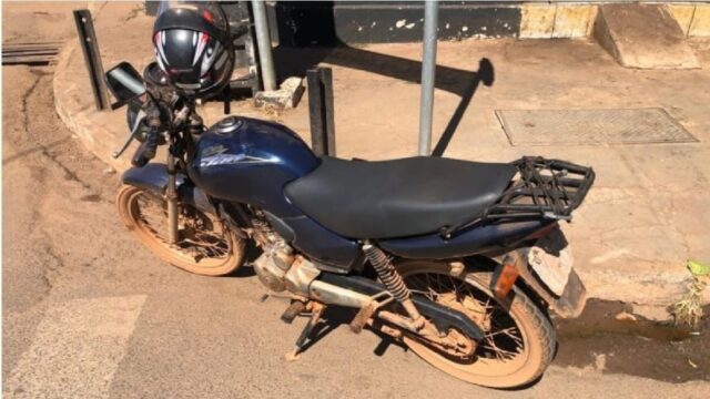 Polícia Militar apreende motocicleta com sinais de adulteração em Pires do Rio