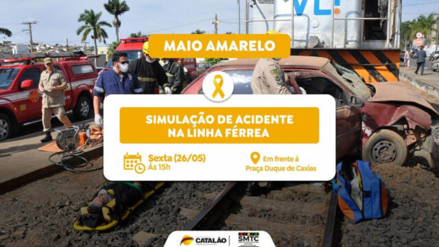 Maio Amarelo: SMTC realizará simulação de acidente na linha férrea de Catalão