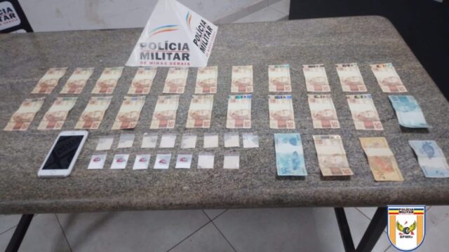 Sob efeito de cocaína, homem é preso com droga e notas falsas em Uberlândia