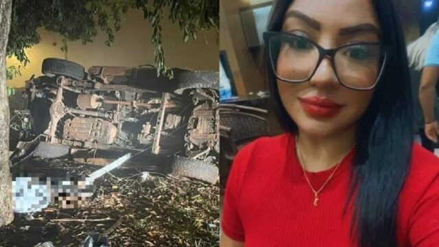 Mulher morre e outra fica gravemente ferida após caminhonete perder o controle e sair da pista na BR-158, em Jataí-GO