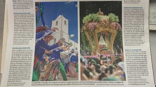 Com fotografia de Lucas Machado, Congadas de Catalão ganham destaque em lista dos 100 lugares imperdíveis do Brasil pelo Jornal Folha de São Paulo
