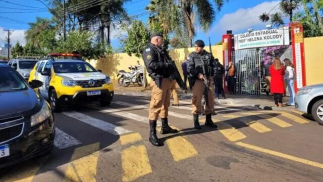 Ex-aluno invade escola e mata estudante a tiros em Cambé, no Paraná