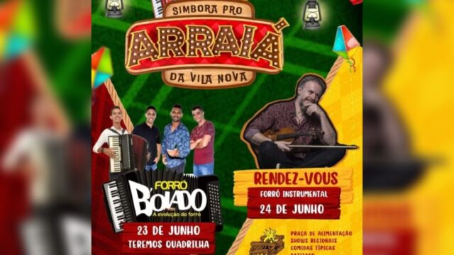 Arraiá da Vila Nova traz diversão e tradição para Ouvidor nos dias 23 e 24 de junho
