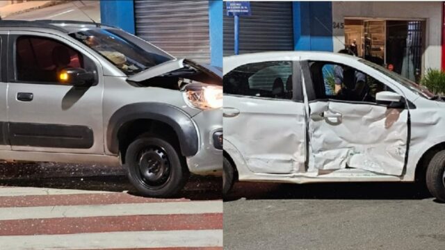 Colisão entre dois veículos é registrado no Centro de Catalão