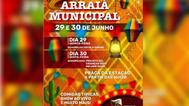 Arraiá Municipal de Ouvidor agita a cidade com festa junina nos dias 29 e 30/06